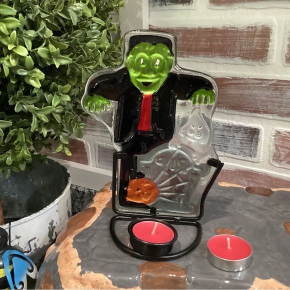 🟢 “3/$15” - Halloween Candle Decor - “RIP” - With 2 Tea Candles - Cute - Picture 3 of 7